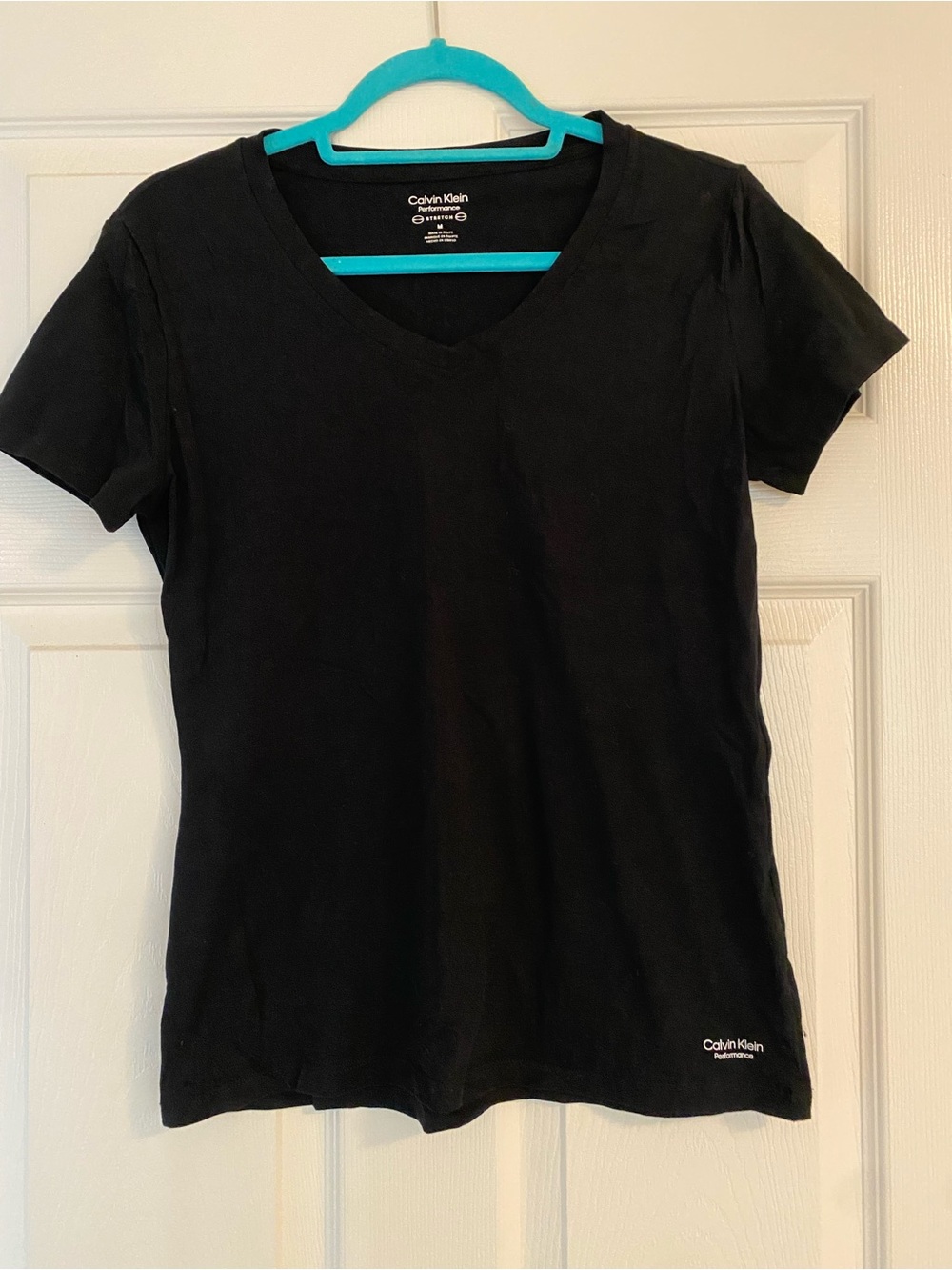 Calvin Klein Black V-Neck Short Sleeve Tee
